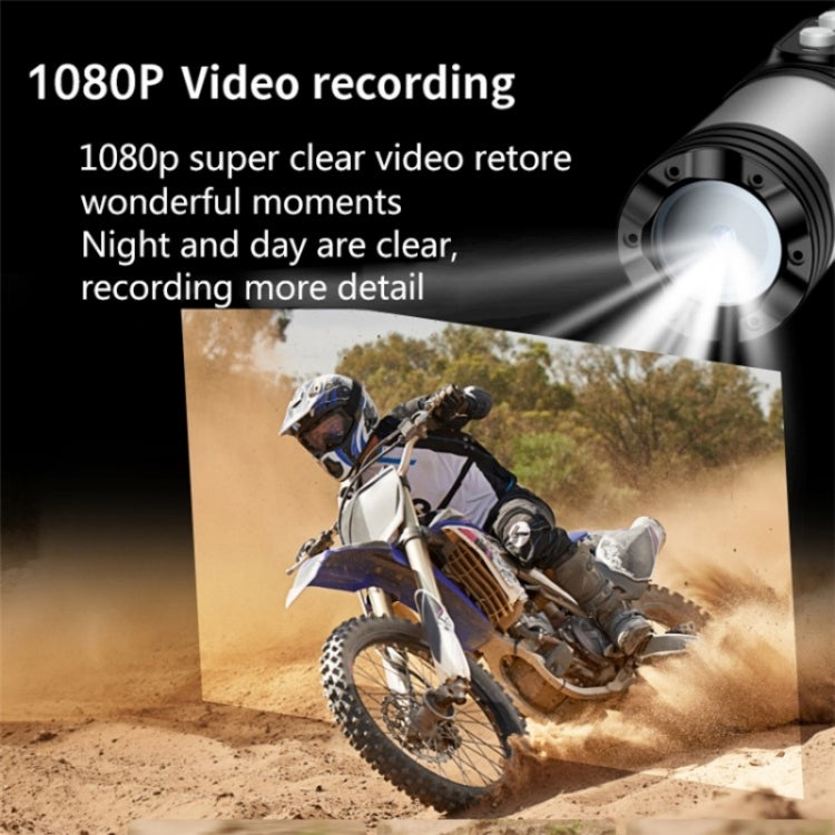 H68A HD 1080P WiFi Flashlight Waterproof Sports DV Camera Bike Motorcycle Helmet Camera(Black) - Other Camera by buy2fix | Online Shopping UK | buy2fix