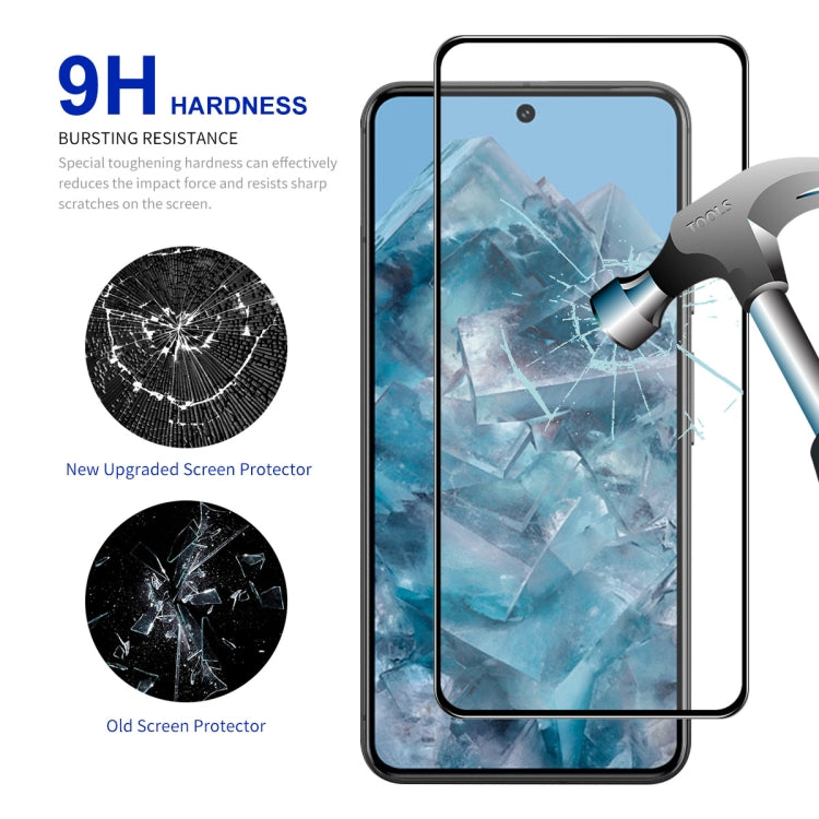 For Google Pixel 8 Pro 5pcs ENKAY Hat-Prince Full Glue High Aluminum-silicon Tempered Glass Film - Google Tempered Glass by ENKAY | Online Shopping UK | buy2fix