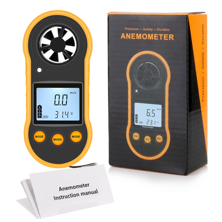 RZ818 Digital Anemometer Handheld Wind Speed And Temperature Measuring Instrument - Consumer Electronics by buy2fix | Online Shopping UK | buy2fix