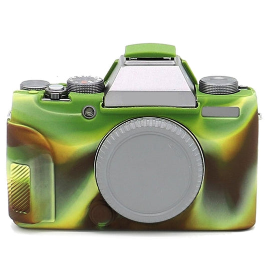 Richwell Soft Silicone TPU Skin Body Rubber Camera Case Bag Full Cover for Fujifilm Fuji X-T100 Digital Camera(Camouflage) - Camera Accessories by Richwell | Online Shopping UK | buy2fix