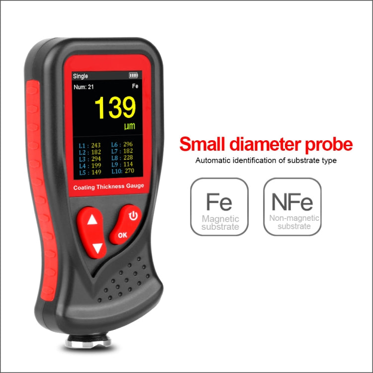 GT230 Thickness Gauges Paint Coating Thickness Gauge Car Film Digital Thickness Gauge Tester Rechargeable Thickness Gauge - Consumer Electronics by buy2fix | Online Shopping UK | buy2fix