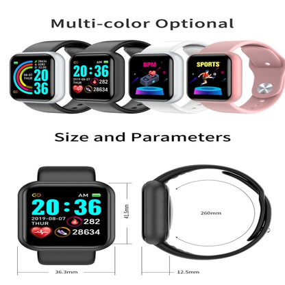 D20 1.3inch IPS Color Screen Smart Watch IP67 Waterproof,Support Call Reminder /Heart Rate Monitoring/Blood Pressure Monitoring/Sedentary Reminder(White) - Smart Wear by buy2fix | Online Shopping UK | buy2fix