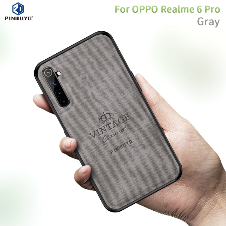 For OPPO Realme 6 Pro PINWUYO Zun Series PC + TPU + Skin Waterproof And Anti-fall All-inclusive Protective Shell(Gray) - Realme Cases by PINWUYO | Online Shopping UK | buy2fix