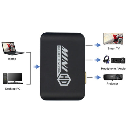 USB3.0 TO HDMI+VGA Adapter -  by buy2fix | Online Shopping UK | buy2fix