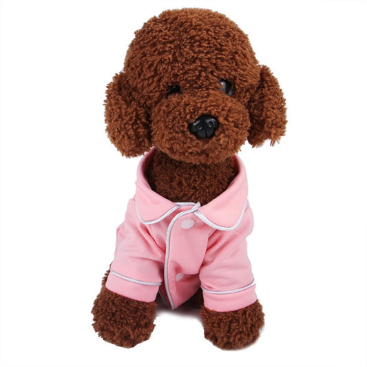 Dog Clothes Pet Pajamas Dog simulation Silk Pajamas, Size:S(Pink) - Home & Garden by buy2fix | Online Shopping UK | buy2fix