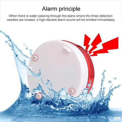 Independent Water Leakage Alarm with Sound&light 85dB Flooding Detector Wireless Strobe Water Leak Sensor - Security by buy2fix | Online Shopping UK | buy2fix