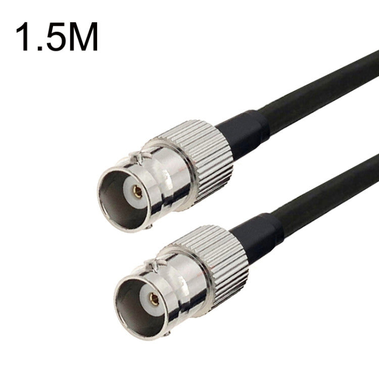 BNC Female To BNC Female RG58 Coaxial Adapter Cable, Cable Length:1.5m - Connectors by buy2fix | Online Shopping UK | buy2fix