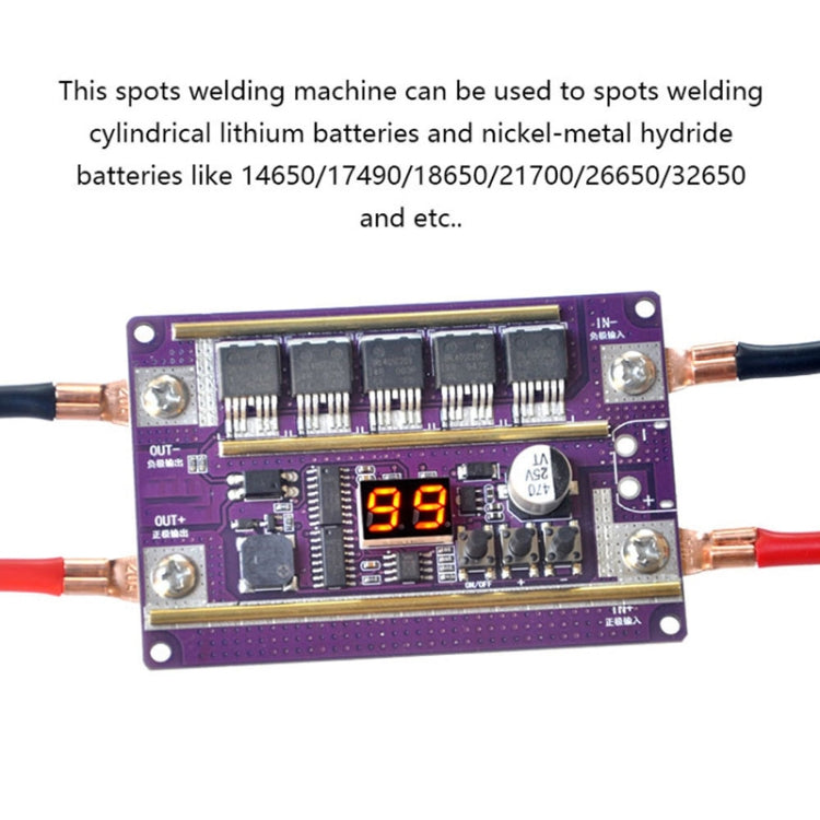 Compatible Version 12V Digital Display DIY Battery Spot Welding Machine Pen Control, Style:6 Square Pen - Home & Garden by buy2fix | Online Shopping UK | buy2fix