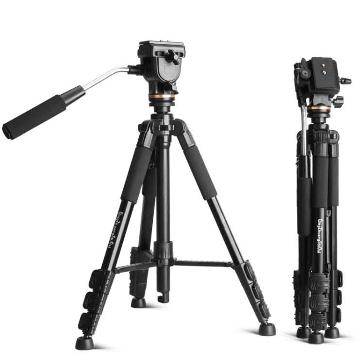 QingZhuangShiDai Q111S Aluminum Alloy Mobile Phone Camera Photography Tripod(Black) - Tripods by QingZhuangShiDai | Online Shopping UK | buy2fix