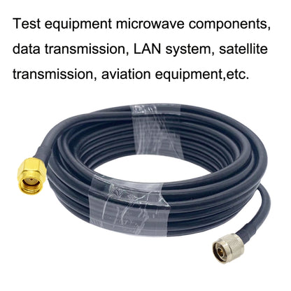 RP-SMA Male to N Male RG58 Coaxial Adapter Cable, Cable Length:3m - Connectors by buy2fix | Online Shopping UK | buy2fix