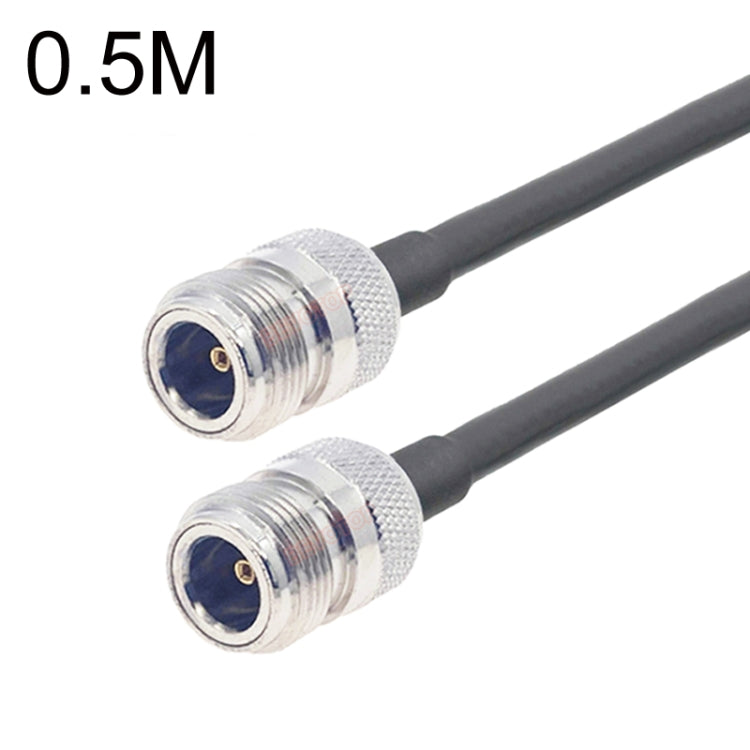 N Female To N Female RG58 Coaxial Adapter Cable, Cable Length:0.5m - Connectors by buy2fix | Online Shopping UK | buy2fix