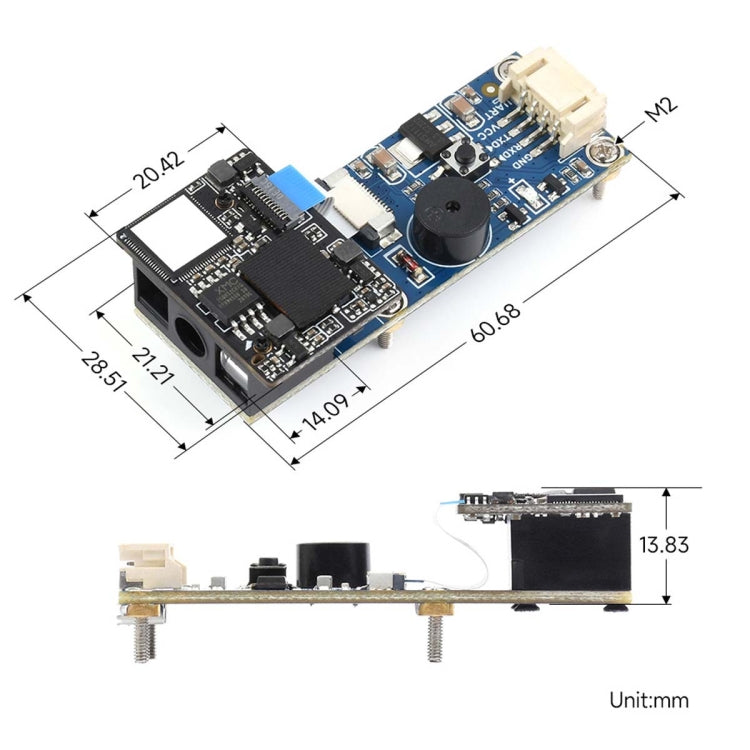 Waveshare 2D Codes Scanner Module Supports 4mil High-density Barcode Scanning,23962 - Modules Expansions Accessories by Waveshare | Online Shopping UK | buy2fix