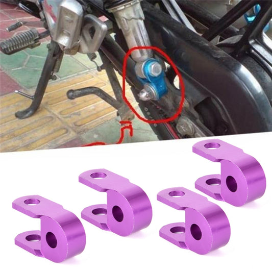 2 Pairs Shock Absorber Extender Height Extension for Motorcycle Scooter, Size: Small(Purple) - In Car by null | Online Shopping UK | buy2fix