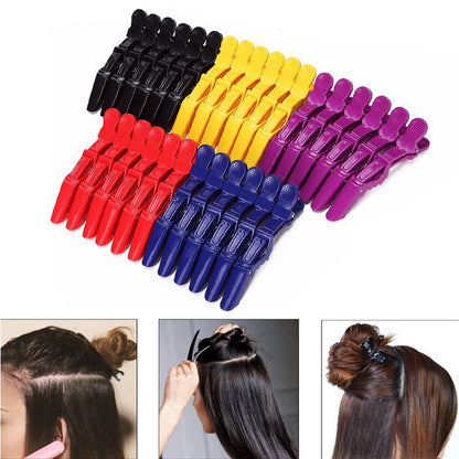 6 PCS Hair Not Easy to Slip off Hair Salon Barber Shop Style Partition Special Clip Hair Tools(Blue) - Hair Trimmer by buy2fix | Online Shopping UK | buy2fix