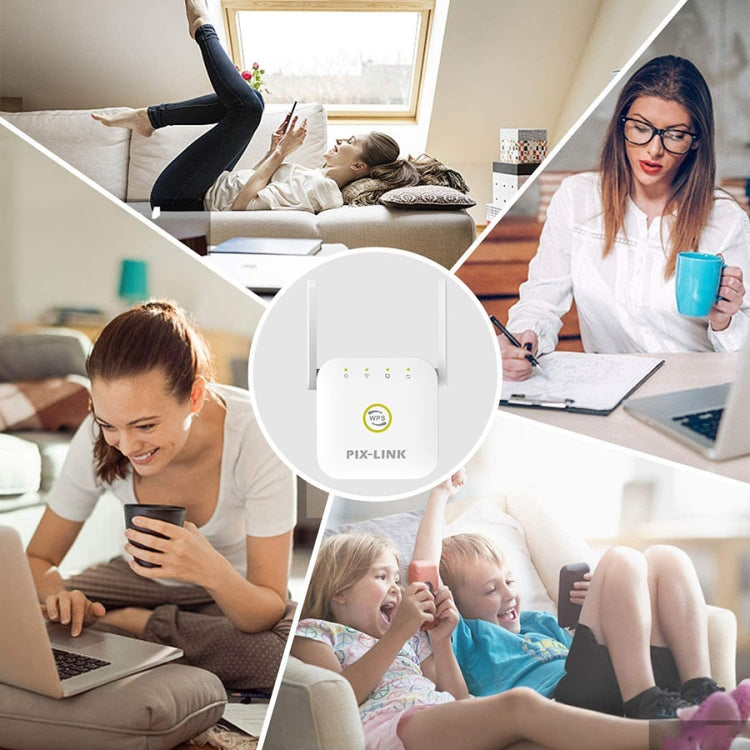 PIX-LINK WR22 300Mbps Wifi Wireless Signal Amplification Enhancement Extender, Plug Type:UK Plug(White) - Wireless Routers by PIX-LINK | Online Shopping UK | buy2fix