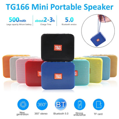 T&G TG166 Color Portable Wireless Bluetooth Small Speaker(Orange) - Mini Speaker by T&G | Online Shopping UK | buy2fix