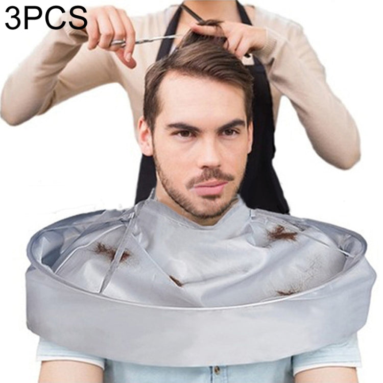 3PCS DIY Hair Cutting Cloak Umbrella Cape Salon Barber Creative Apron - Hair Trimmer by buy2fix | Online Shopping UK | buy2fix