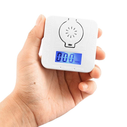 Mini CO Carbon Monoxide Smoke Detector Alarm Poisoning Gas Warning Sensor Security Poisoning Alarm with LCD Display - Security by buy2fix | Online Shopping UK | buy2fix