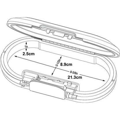 Portable Mini Safe Password Storage Box  with Flexible Steel Handle - Security by buy2fix | Online Shopping UK | buy2fix