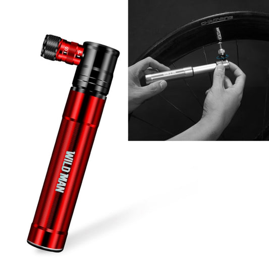 WILD MAN Mountain Road Bike Portable Bicycle Pump Us And French Mouth Universal Pump Mini Basketball Football Pump(Red) - Outdoor & Sports by WILD MAN | Online Shopping UK | buy2fix