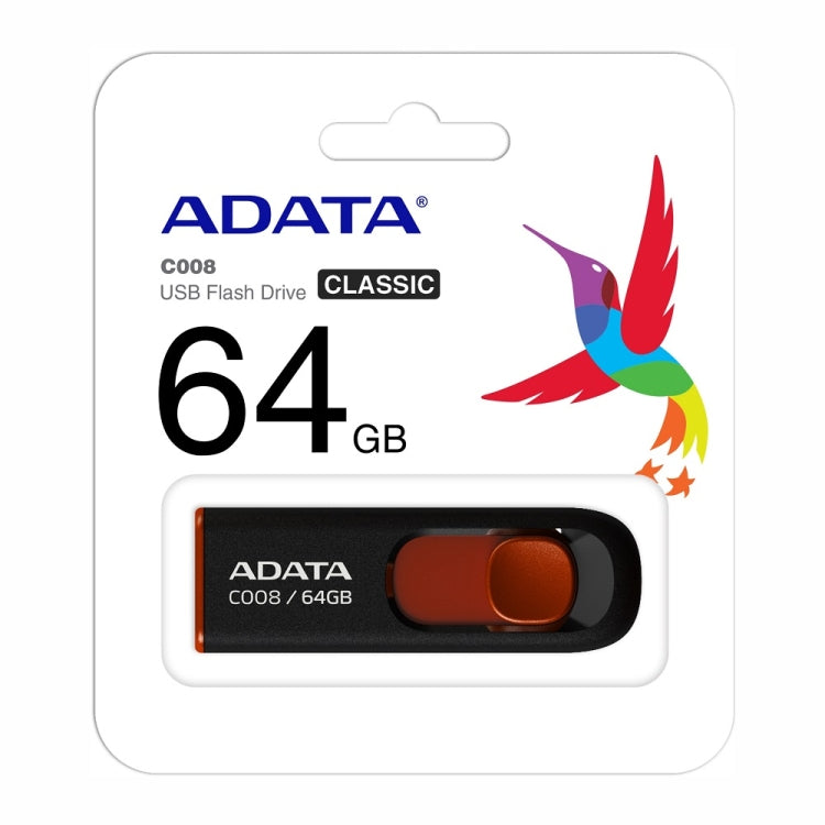 ADATA C008 Car Office Universal Usb2.0 U Disk, Capacity: 64GB(Blue) - USB Flash Drives by ADATA | Online Shopping UK | buy2fix