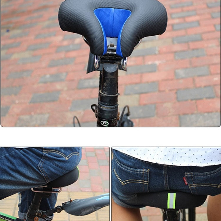 Noseless Bicycle Saddle Mountain Bike Thickened  Soft Cushion(Blue) - Outdoor & Sports by buy2fix | Online Shopping UK | buy2fix