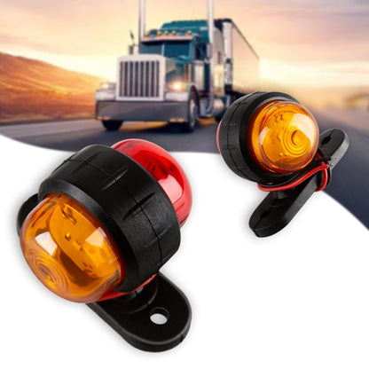 2 PCS R9 12-24V 2 LEDs 2000-4000K Double-Sided Waist Light Truck Side Light Cargo Truck Modification Two-Color Side Tail Light - Clearance Lights by buy2fix | Online Shopping UK | buy2fix