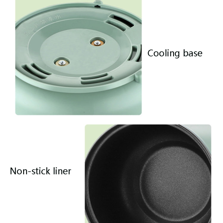 Multi-Function Electric-Cooker Mini Dormitory Student Cooking Rice Stir Frying Non-Stick Pot, 110V US Plug, Colour: Green Manual Single Pot(1.7L) - Home & Garden by buy2fix | Online Shopping UK | buy2fix