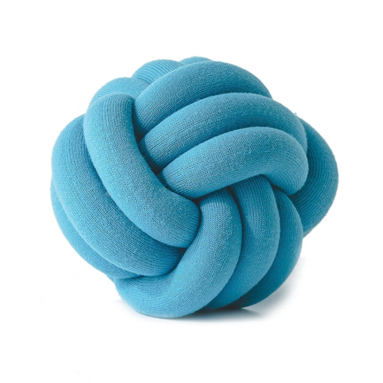 Hand-Made Knotted Ball Pillow, Size: Diameter: 25~30cm(Coral Blue) - Cushions & Pillows by buy2fix | Online Shopping UK | buy2fix
