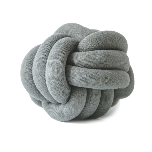 Hand-Made Knotted Ball Pillow, Size: Diameter: 25~30cm(Dark Gray) - Cushions & Pillows by buy2fix | Online Shopping UK | buy2fix