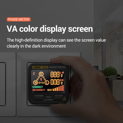 ANENG AC11 Multifunctional Digital Display Socket Tester Electrical Ground Wire Tester(AU Plug) - Consumer Electronics by ANENG | Online Shopping UK | buy2fix