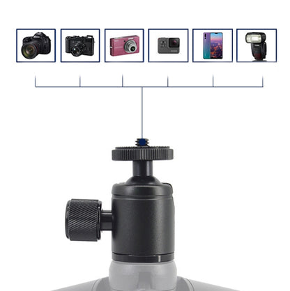 BH-903 Mini Desktop Aluminum Alloy Tripod Mini Ball Head 360 Degree Pan 90 Degree Tilt Tripod - Camera Accessories by buy2fix | Online Shopping UK | buy2fix