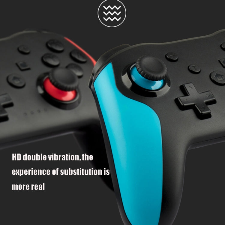 NS009 6-Axis Vibration Burst Wireless Bluetooth Gamepad For Switch Pro(Orange Blue) - Gamepads by buy2fix | Online Shopping UK | buy2fix