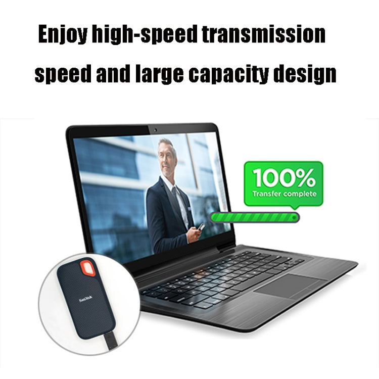 SanDisk E60 High Speed USB 3.1 Computer Mobile SSD Solid State Drive, Capacity: 1TB - Computer & Networking by buy2fix | Online Shopping UK | buy2fix