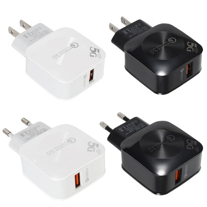 USB Fast Charge Travel Charger Adapter(EU Plug White) - Mobile Accessories by buy2fix | Online Shopping UK | buy2fix