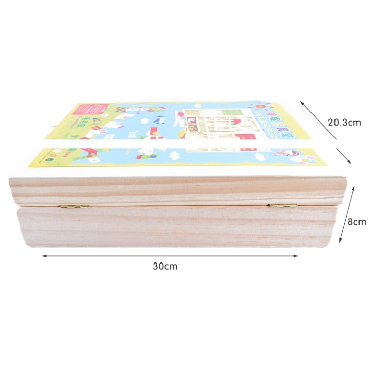 Wooden Simulation DIY Children Cartoon Toolbox Toys Play House Early Education Toys - Pretend Play Toys by buy2fix | Online Shopping UK | buy2fix
