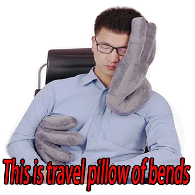 LC-07 Travel Head Pillow Car Headrest Office Lunch Break Pillow(Gray) - Cushions & Pillows by buy2fix | Online Shopping UK | buy2fix