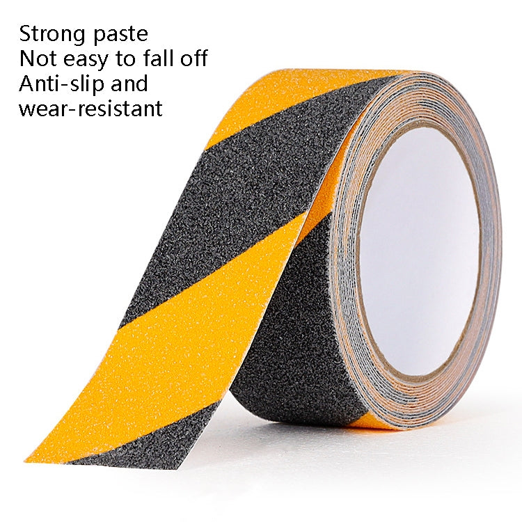 Sands Anti-Slip Tape Ground Sticking Line Wear-Resistant Stair Step Warning Tape Black Yellow 5cm x 5m - Reflective Material by buy2fix | Online Shopping UK | buy2fix