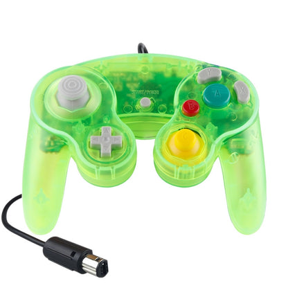 5 PCS Single Point Vibrating Controller Wired Game Controller For Nintendo NGC(Water Green) - Gamepads by buy2fix | Online Shopping UK | buy2fix