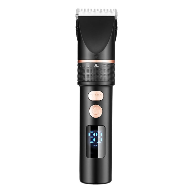 TURBO Men Electric Hair Trimmer LCD Digital Display Hair Clipper - Hair Trimmer by TURBO | Online Shopping UK | buy2fix