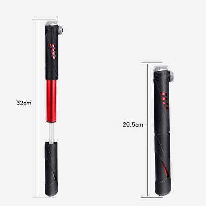 2 PCS BG-Y2326 Bicycle Pump Portable Mini Home Charging Basketball Air Tube(Black Red) - Bicycle Locks & Bicycle Pumps by buy2fix | Online Shopping UK | buy2fix