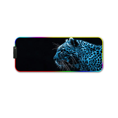 350x600x3mm F-01 Rubber Thermal Transfer RGB Luminous Non-Slip Mouse Pad(Ice Lend) - Mouse Pads by buy2fix | Online Shopping UK | buy2fix