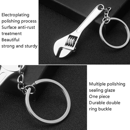 10 PCS Tool Metal Keychain Car Key Ring Pendant, Colour: H-402 Hand Saw - Key Rings by buy2fix | Online Shopping UK | buy2fix