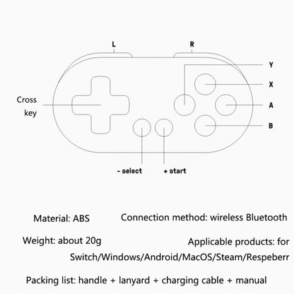 8Bitdo Zero2 Wireless Bluetooth Mini Handle For Switch / Windows / Android / MacOS / Steam / Respeberr(Yellow) - Gamepads by 8Bitdo | Online Shopping UK | buy2fix