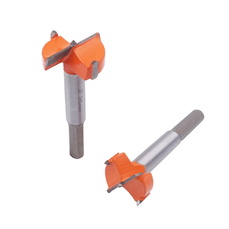 5 PCS / Set Woodworking Hole Opener Hinge Stone Cream Board Wood Take-Hole Door Window With Collar Woodworking Flat Drill Bit(Plastic Box) - Others by buy2fix | Online Shopping UK | buy2fix