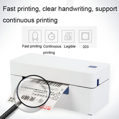 QIRUI 104mm Express Order Printer Thermal Self-adhesive Label Printer, Style:QR-488BT(UK Plug) - Consumer Electronics by buy2fix | Online Shopping UK | buy2fix