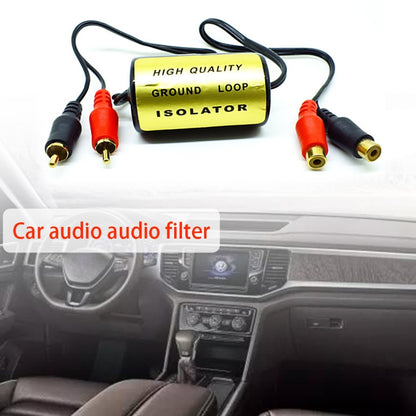 RCA Audio Filter Eliminates Audio-Sounding Noise Lifting Sound Car Audio Filters - In Car by buy2fix | Online Shopping UK | buy2fix