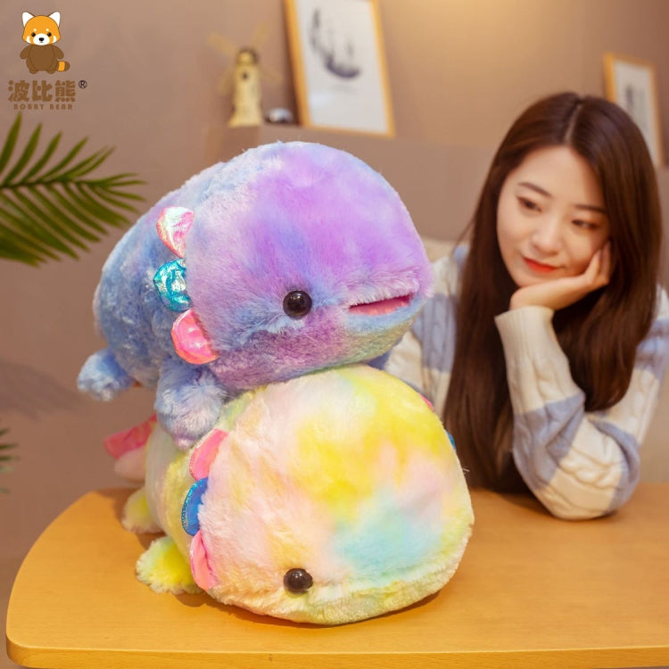 3 PCS Rainbow Color Doll Fish Plush Toy 40cm 0.25kg(Rainbow Purple) - Soft Toys by buy2fix | Online Shopping UK | buy2fix