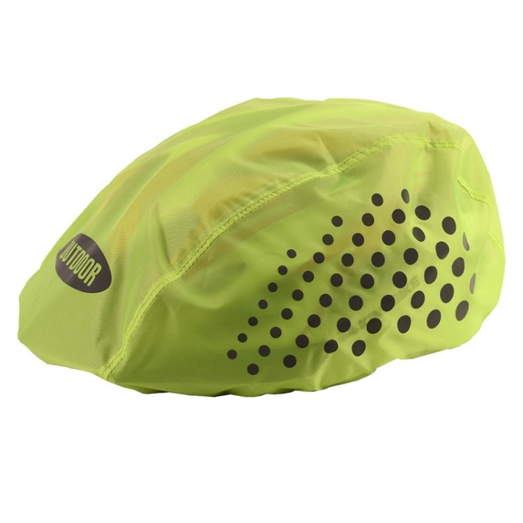 2 PCS Cycling Helmet Rain Cover Outdoor Reflective Safety Helmet Cover, Size: Free Size(Fluorescent Green (Style 2)) - Protective Helmet & Masks by buy2fix | Online Shopping UK | buy2fix