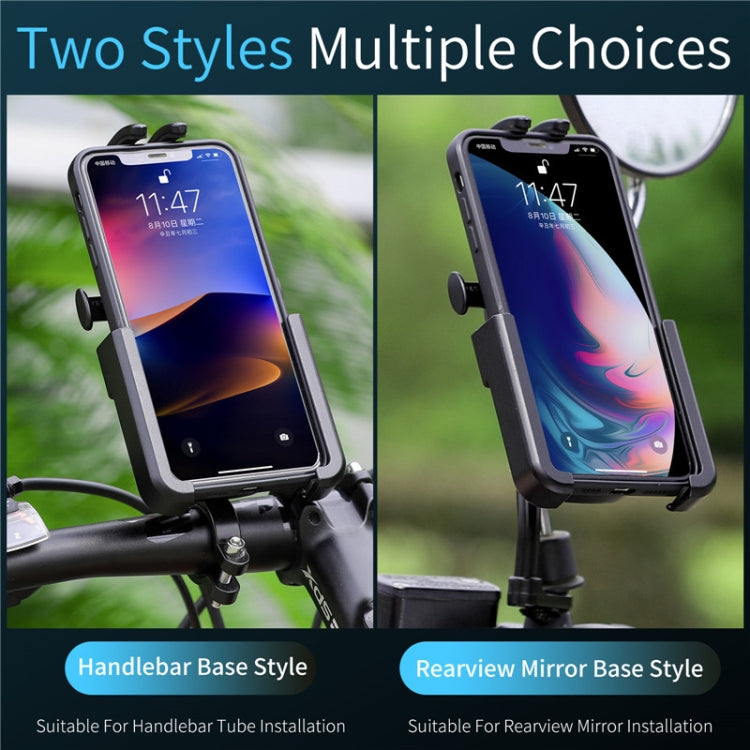 WEST BIKING  Bike Mobile Phone Holder Aluminum 360 Rotatable Electric Bike Scooter Motorcycle Phone Stand,Style: Handlebar Style - Outdoor & Sports by WEST BIKING | Online Shopping UK | buy2fix